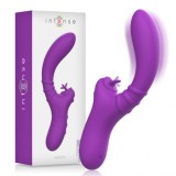 Intens vibrator flexibil Harry cu limbă mov
