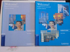 LEO JONES - WELCOME! ENGLISH FOR THE TRAVEL AND TOURISM INDUSTRY - TEACHER&#039;&#039; S BOOK AND STUDENT&#039;&#039;S BOOK - CAMBRIDGE UNIVERSITY PRESS -fara CD uri