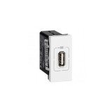 USB power supply charger Arteor - single USB prizas - 5 V- 750 mA - 1 module -alb, Legrand