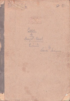 1345SPN Curs de dirijat-coral predat de conferențiar Lucian Surlașiu, fără an, Cluj foto