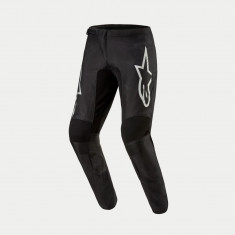 Pantaloni Moto Alpinestars 2024 Fluid Graphite Pants, Negru/Argintiu, Marime 40