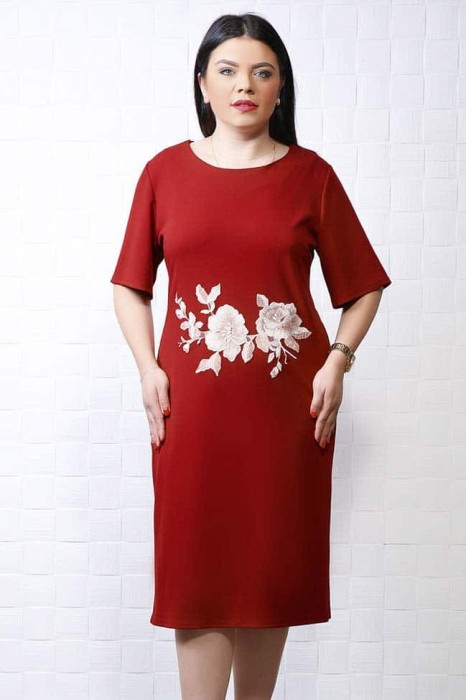 Rochie de ocazie Zaya bordo - 52Marimea