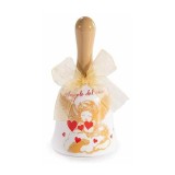 Clopotel Craciun Inger ceramica multicolora &Oslash; 5 cm x 10 H