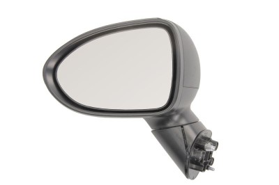 Oglinda usa exterioara Kia Rio (Ub), 09.2011-12.2016, partea Stanga, reglare electrica; acoperire textil; sticla convexa; geam cromat; 3 pini, View M foto
