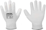 Manusi Blizzard Albe Din Poliester Acoperite Cu Un Strat De Poliuretan Alb ,Marime 10(XL)