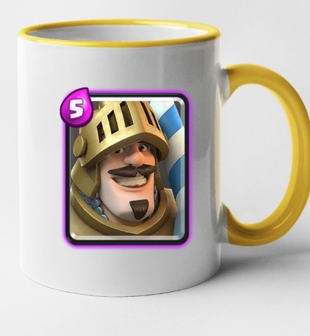 Cana maner galben personalizata Clash Royale - Prince, INOVATIX&reg;. 330ml