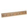 Cuier Lemn, 4 C&acirc;rlige Duble, 50x1.2x7cm, Maro, Oem