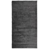 Cumpara ieftin Covor pufos &quot;PAMPLONA&quot; cu fire inalte antracit modern 80x150 cm