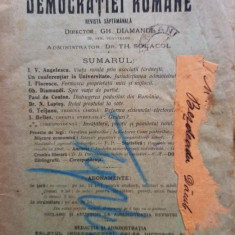 Revista Democratiei Romane, anul 1, nr. 4, 14 februarie 1910 (1910)