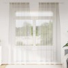 VidaXL Perdele cu perdele 2 pcs Crem 140x175cm Poliester 4108016