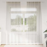 Perdele cu perdele 2 pcs Crem 140 x 225 cm Poliester