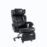 Scaun director cu funcție de masaj și &icirc;ncălzire, scaun de birou ergonomic cu piele artificială, 88 x 70 x 112,5 cm, Negru | Aosom Romania