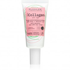 FlosLek Laboratorium Fito Collagen crema anti rid de zi si de noapte pentru conturul ochilor si buzelor 30 ml