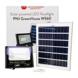 Cumpara ieftin Resigilat : Reflector LED 50W PNI GreenHouse WS60 cu panou solar, acumulator 12AH