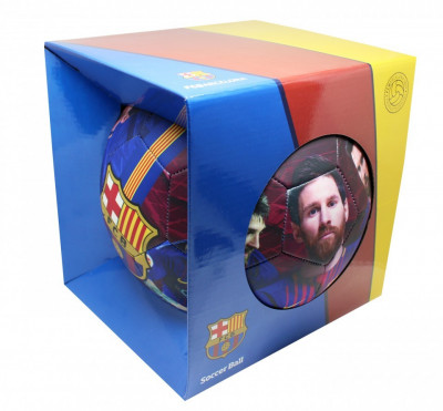 Cutie pentru cadou minge FC Barcelona foto