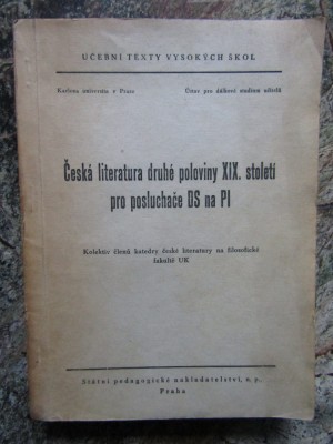 Česk&amp;aacute; literatura druh&amp;eacute; poloviny XIX. stolet&amp;iacute; pro posluchače - IN LIMBA CEHA foto