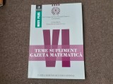 MATEMATICA CLASA A VI A TEME SUPLIMENT DIN GAZETA MATEMATICA