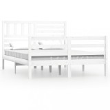 Cumpara ieftin Cadru de pat, alb, 160x200 cm, lemn masiv