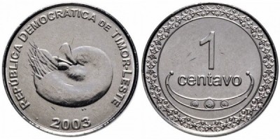 Timorul de Est 2003 - 1 centavo UNC foto
