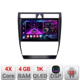 Navigatie Audi A6 Quad Core A-102 4+64 InCell Display 1K Android Waze USB Navigatie Internet Youtube Radio