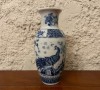 VAZA DIN PORTELAN, DECORATA SUB GLAZURA- H16,5cm
