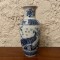 VAZA DIN PORTELAN, DECORATA SUB GLAZURA- H16,5cm