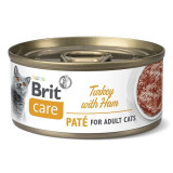 Cumpara ieftin Brit Care Cat Turkey Pate With Ham, 70 g