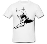 Tricou &quot; Batman alb-negru &quot;