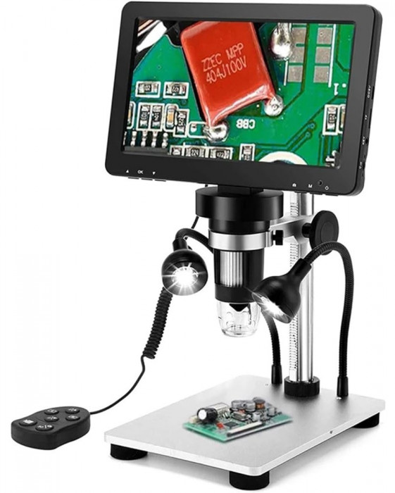 Microscop Digital 1080P ecran 7 inch Marire 1200X card 32GB inclus