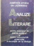 ANALIZE LITERARE PENTRU EXAMENUL DE BACALAUREAT SI PENTRU CONCURSUL DE ADMITERE IN FACULTATILE DE TIP FILOL-255267