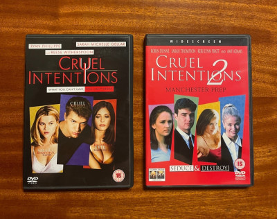 CRUEL INTENTIONS si CRUEL INTENTIONS 2 (2 DVD_uri originale filme!) foto