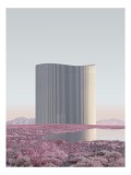 Tablou Canvas cu tema Reflecții &icirc;n Deșert Argintiu, 26 x 39 cm, CMCLASS