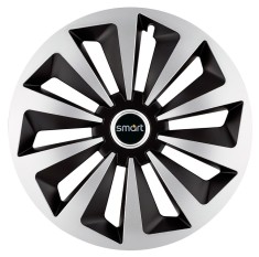 Set 4 capace roti Fox Gri-Negru R17 pentru gama auto Smart foto