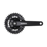 Angrenaj pedalier Shimano Altus FC-MT101-2, 2x9 viteze, Negru Ultimate FactoryBikes