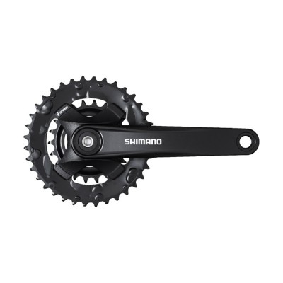 Angrenaj pedalier Shimano Altus FC-MT101-2, 2x9 viteze, Negru Ultimate FactoryBikes foto