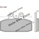 MBS Placute frana Scarabeo 150-200 99-03 /Leonardo 250-300 99-04 MCB557, Cod Produs: 225100060RM