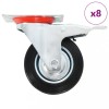 VidaXL Roți pivotante, 8 buc., 100 mm