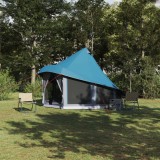 VidaXL Cort de Familie Tipi Albastru pentru 6 Persoane Impermeabil