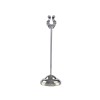 Suport Meniu/Număr Masă Inox 21cm, Elegant, Restaurant/Evenimente, Bază 6cm, Clips Prindere