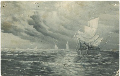 AMS @ # - ILUSTRATA CIRCULATA 1915, vapor, mare, FINE GAURI IN COLTURI foto