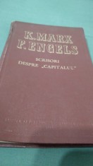 K.MARX /F.ENGELS -SCRISORI DESPRE CAPITALUL 1955 CARTONATA
