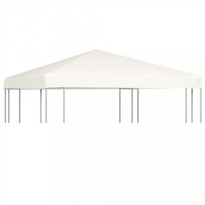 Acoperiș de pavilion, 310 g/m&sup2;, alb crem, 3 x 3 m