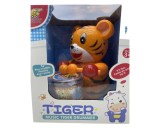 Jucarie tigru tobosar cu baterii