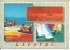 #carte postala-LITORAL, Circulata, Printata