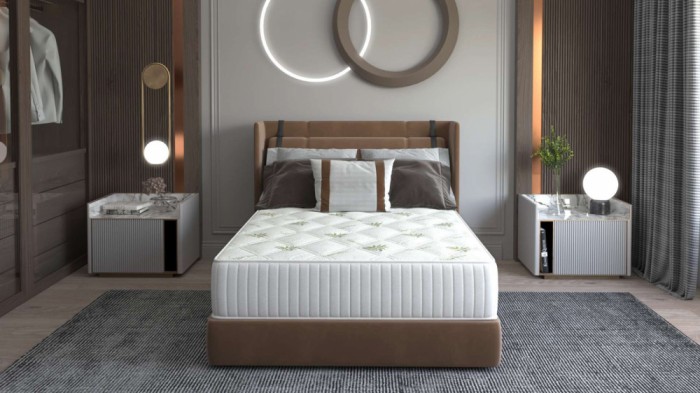 Saltea cu memorie Somnart Memory Ultimate 160x200, inaltime 24 cm, husa cu Aloe Vera, cu manere, fermitate mare