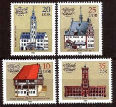DDR 1983 - Clădiri istorice, arhitectura, serie neuzata