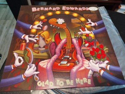 Vinil LP &amp;quot;Japan Press&amp;quot; PROMO Bernard Edwards &amp;lrm;&amp;ndash; Glad to be here (NM) foto