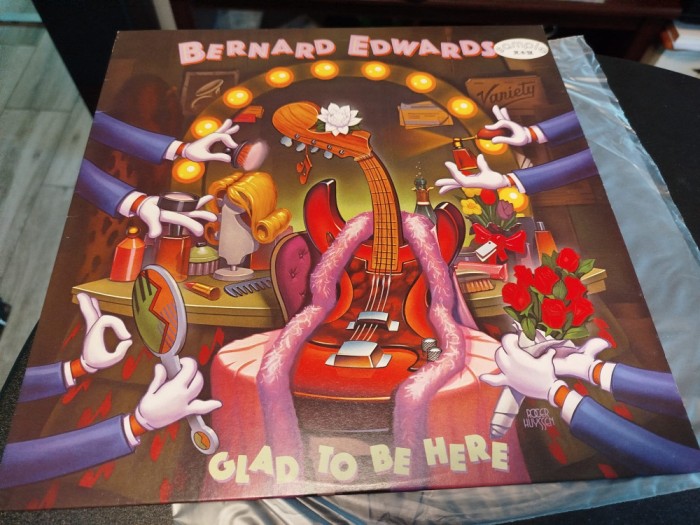Vinil LP &quot;Japan Press&quot; PROMO Bernard Edwards &lrm;&ndash; Glad to be here (NM)