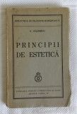 PRINCIPII DE ESTETICA G. CALINESCU 1939
