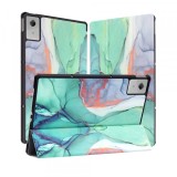 Husa pentru Lenovo Idea Tab Plus, Techsuit, FoldPro Green Time, Multicolor